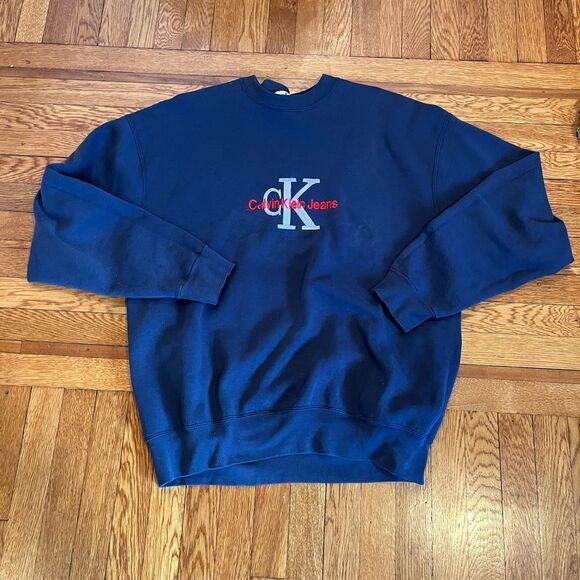 vintage spell out calvin‎ klein crewneck - Picture 1 of 4